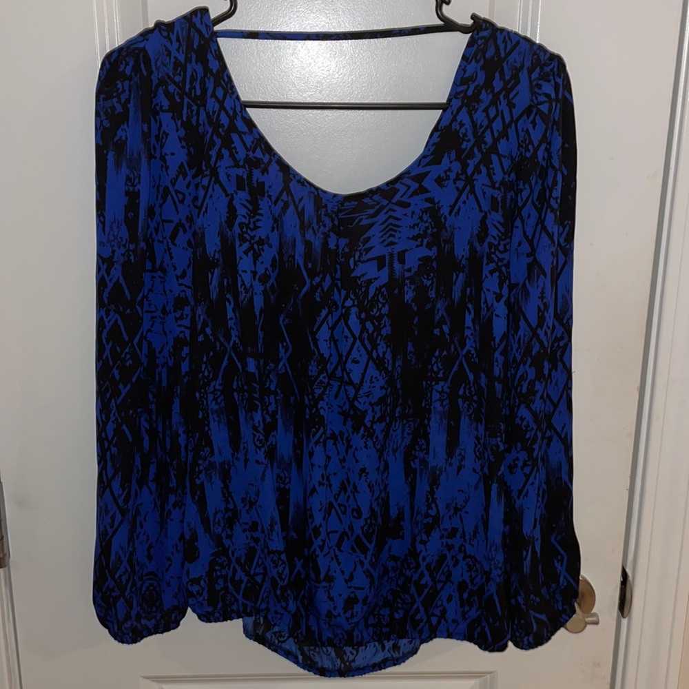 Blouse with cowl back